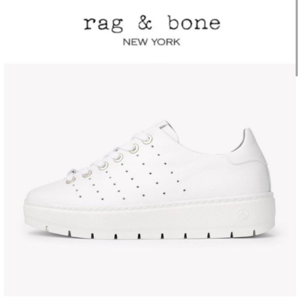 NWT Rag & Bone Linden Leather MSRP $375 Platform Sneaker Size 11